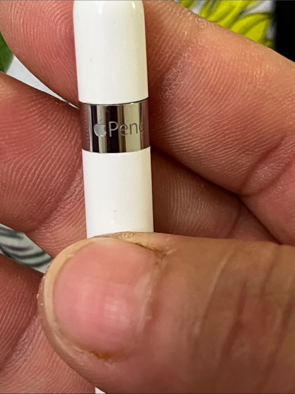 Apple White Pencil with Black Leather Sleeve